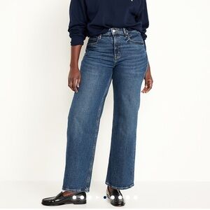 Old Navy Extra High-Waisted Wide Leg Jeans Sz 6 Tall